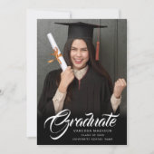 スクリプトエレガント |グラッモダンド写真 案内状 (正面)