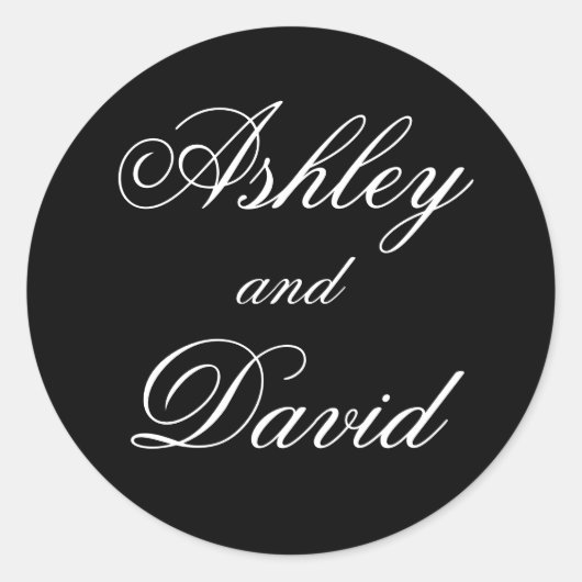 スクリプトエレガント ラウンドシール (正面)