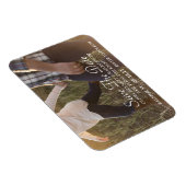 スクリプトエレガント |写真カスタム日付マグネットを保存 マグネット (右側)