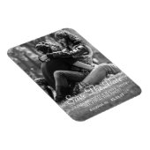 スクリプトエレガント |写真カスタム日付マグネットを保存 マグネット (右側)