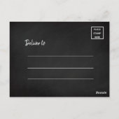 スクリプトエレガント |卒業写真ありがとう ポストカード (裏面)