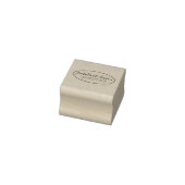 スクリプトエレガント |名前をカスタムすると差出人住所楕円 ラバースタンプ (スタンプ)