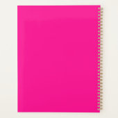 スクリプトエレガント |名前をカスタムする |ピンクプランナー プランナー手帳 (裏面)