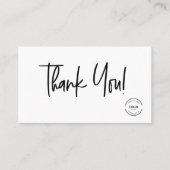 スクリプトオーダーQRコード割引に感謝 名刺 (正面)