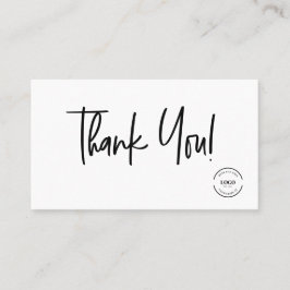 スクリプトオーダーQRコード割引に感謝 名刺