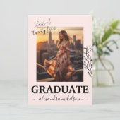 スクリプトオーバーレイ写真 卒業発表 招待状 (スタンド正面)