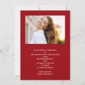 スクリプトオーバーレイ2写真卒業 案内状 (裏面)