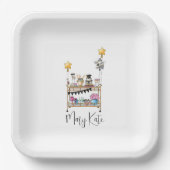 スクリプトカジュアルバーカートの卒業 ペーパープレート (正面)