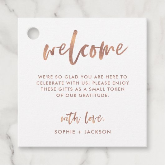 スクリプトカジュアル |の結婚ようこそ抱き枕またはバスケット フェイバータグ (正面)