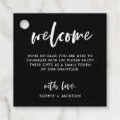 スクリプトカジュアル |の結婚ようこそ抱き枕またはバスケット フェイバータグ (正面)