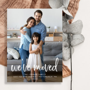 スクリプトカジュアル  写真の移動のお知らせ ポストカード