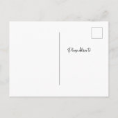 スクリプトカジュアル |写真の移動のお知らせ ポストカード (裏面)