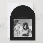 スクリプトカジュアルSave The Date Free Drinks's 結婚 招待状 (裏面)