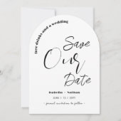 スクリプトカジュアルSave The Date Free Drinks's 結婚 招待状 (正面)