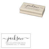 スクリプトカスタムファミリ名差出人住所 ラバースタンプ (押印)