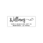 スクリプトカスタムフォント付き可愛いアドレススタンプ セルフインキングスタンプ (デザイン)