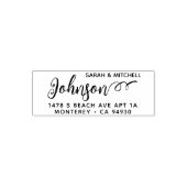 スクリプトカスタムフォント付き可愛いアドレススタンプ セルフインキングスタンプ (デザイン)