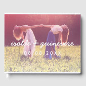 スクリプトカスタム写真の名結婚前 ゲストブック (正面)