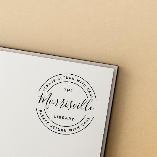 スクリプトカスタム名のライブラリからのライブラリのラウンド ラバースタンプ