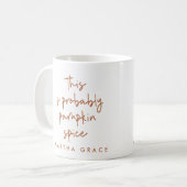 スクリプトカモダンボチャサビ コーヒーマグカップ (正面左)