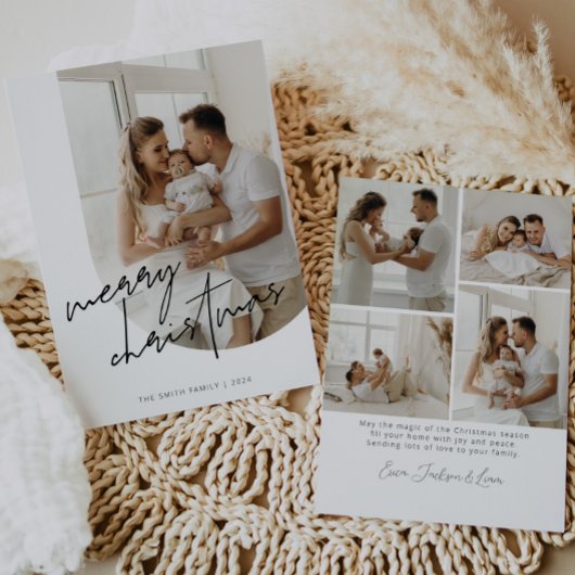 スクリプトカリグラフィクリスマスアーチの写真 シーズンカード