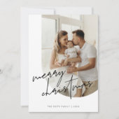 スクリプトカリグラフィクリスマスアーチの写真 シーズンカード (正面)