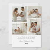 スクリプトカリグラフィクリスマスアーチの写真 シーズンカード (裏面)