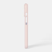 スクリプトカリグラフィミニマル赤面ピンク iPhone 16ケース (左側面)