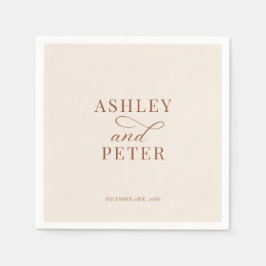 スクリプトクラシックミニマ結婚リスト スタンダードカクテルナプキン