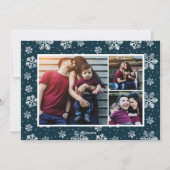 スクリプトクリスマスハンドレタリング数々のフォトカード シーズンカード (裏面)