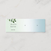 スクリプトグラデーションスタッドイヤリングミニミニビジネスCa スキニー名刺 (正面)