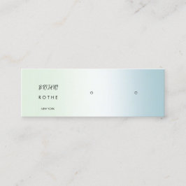 スクリプトグラデーションスタッドイヤリングミニ スキニー名刺