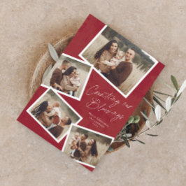 スクリプトコラージュ宗教的な磁気クリスマスカード