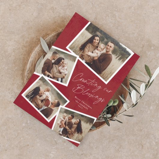 スクリプトコラージュ宗教的な磁気クリスマスカード