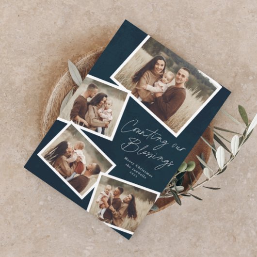 スクリプトコラージュ宗教的な磁気クリスマスカード