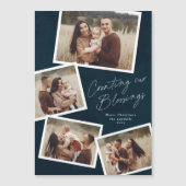 スクリプトコラージュ宗教的な磁気クリスマスカード (正面)