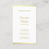 スクリプトゴールデン書道クリエイティブかわいらしモダン 名刺 (裏面)