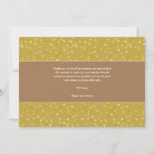 スクリプトサンキュー金ゴールド結婚ハートの写真 サンキューカード (裏面)