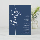 スクリプトサーティ 30歳の誕生日 招待状 (スタンド正面)