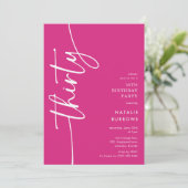 スクリプトサーティ 30歳の誕生日 招待状 (スタンド正面)