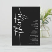 スクリプトサーティ 30歳の誕生日 招待状 (スタンド正面)