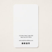 スクリプトシグネチャホワイトイヤリングディスプレイカード (裏面)