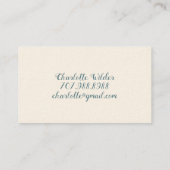 スクリプトシグネチャーパーソナライズされたトンフライフローラ コーリングカード (裏面)