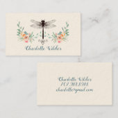 スクリプトシグネチャーパーソナライズされたトンフライフローラ コーリングカード (正面/裏面)