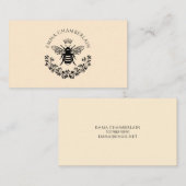 スクリプトシグネチャーパーソナライズされたビーフローラ コーリングカード (正面/裏面)