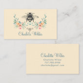 スクリプトシグネチャーパーソナライズされたビーフローラ コーリングカード (正面/裏面)