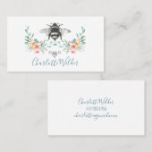 スクリプトシグネチャーパーソナライズされたビーフローラ コーリングカード (正面/裏面)