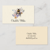 スクリプトシグネチャーパーソナライズされたビーフローラ コーリングカード (正面/裏面)