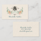 スクリプトシグネチャーパーソナライズされたビーフローラ コーリングカード (正面/裏面)