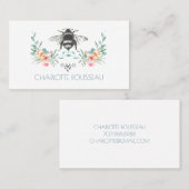 スクリプトシグネチャーパーソナライズされたビーフローラ コーリングカード (正面/裏面)